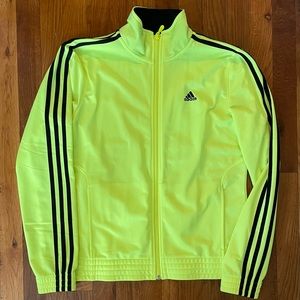 Neon Adidas track jacket women’s size medium